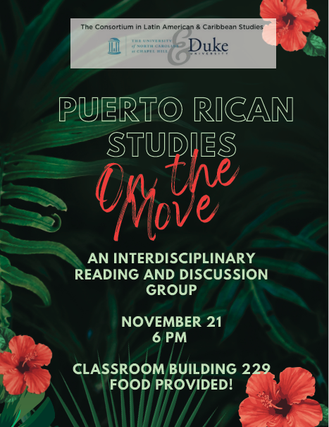 flyer for Puerto Rico working group